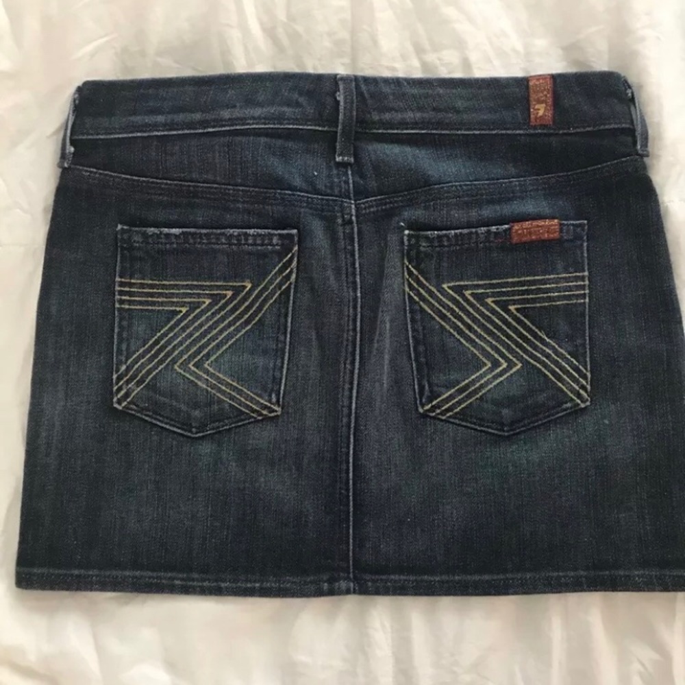 7 for all Mankind Jean skirt